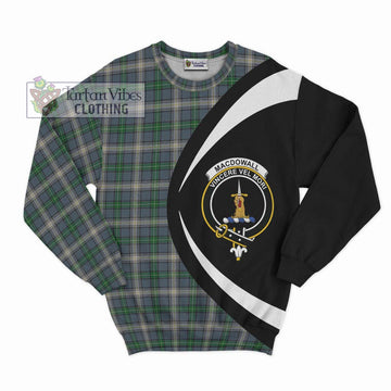 MacDowall (McDowall) Tartan Sweatshirt with Family Crest Circle Style Unisex - Tartan Vibes Clothing
