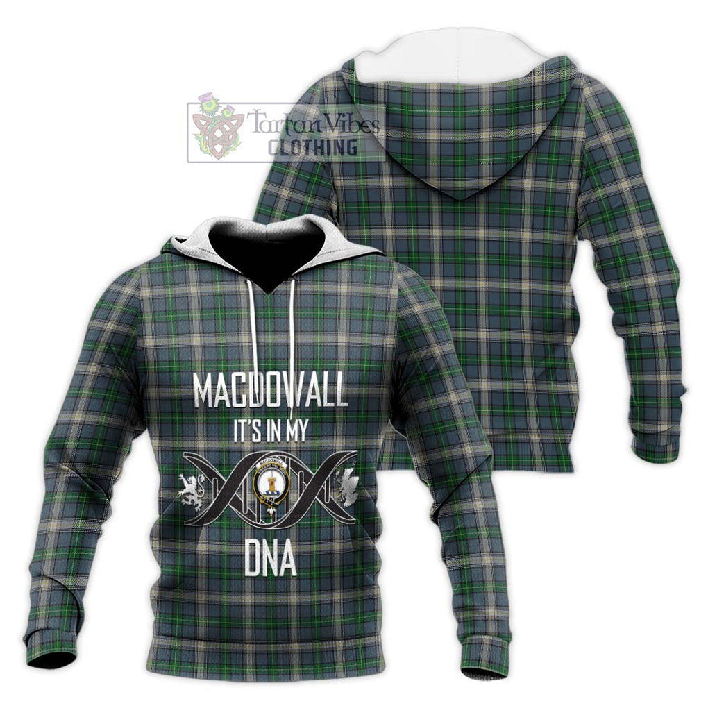 MacDowall (McDowall) Tartan Knitted Hoodie with Family Crest DNA In Me Style Unisex Knitted Pullover Hoodie - Tartan Vibes Clothing