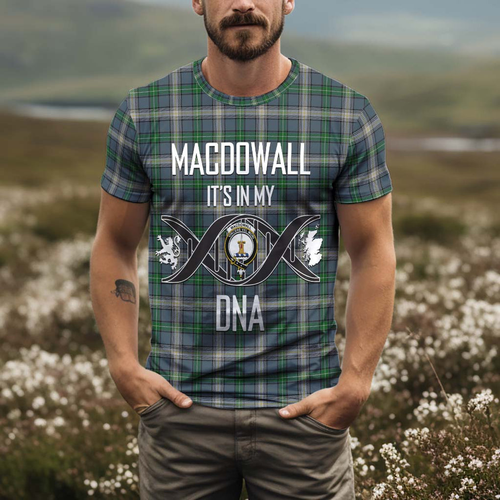 MacDowall (McDowall) Tartan T-Shirt with Family Crest DNA In Me Style Kid's Shirt - Tartan Vibes Clothing