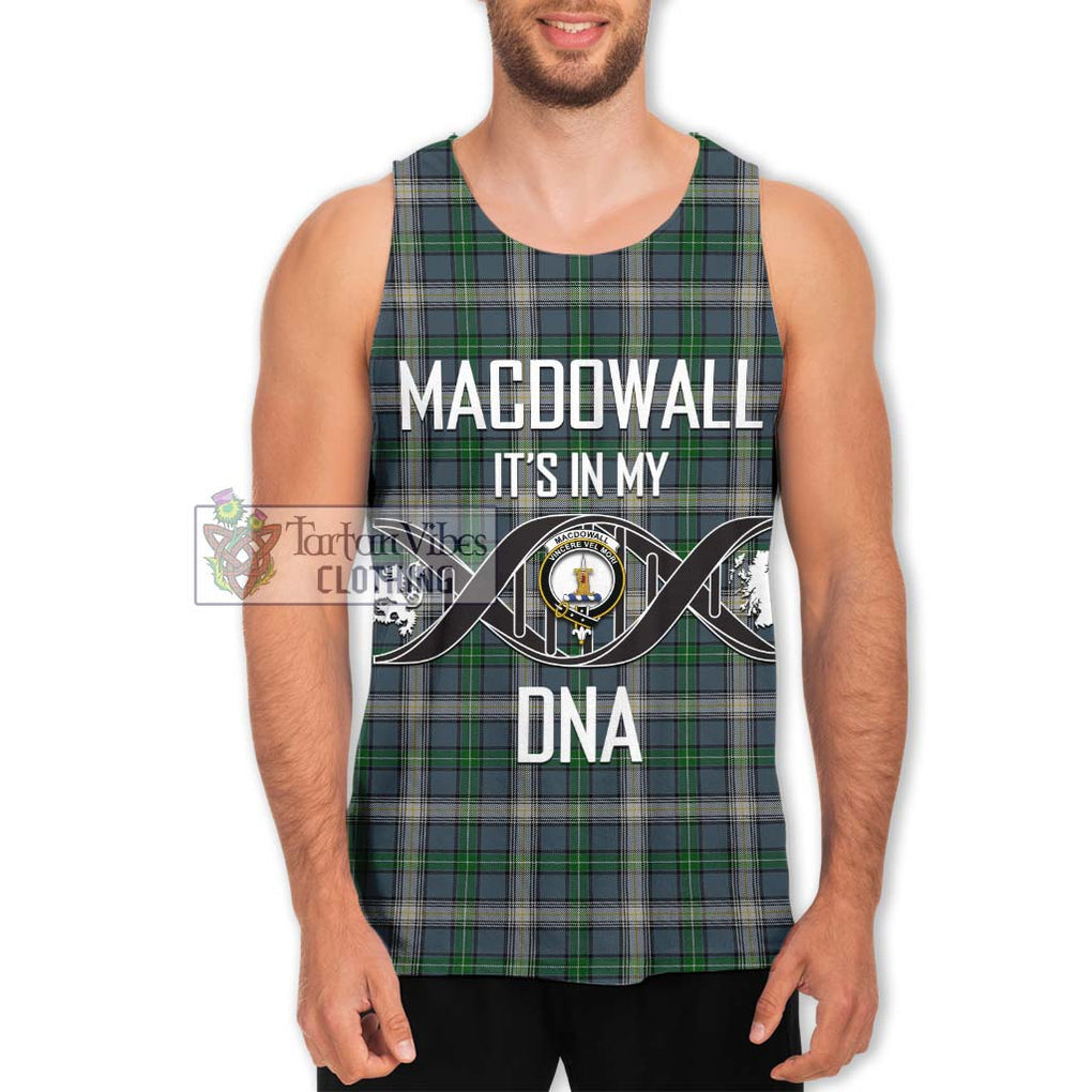 MacDowall (McDowall) Tartan Men's Tank Top with Family Crest DNA In Me Style Men - Tartan Vibes Clothing