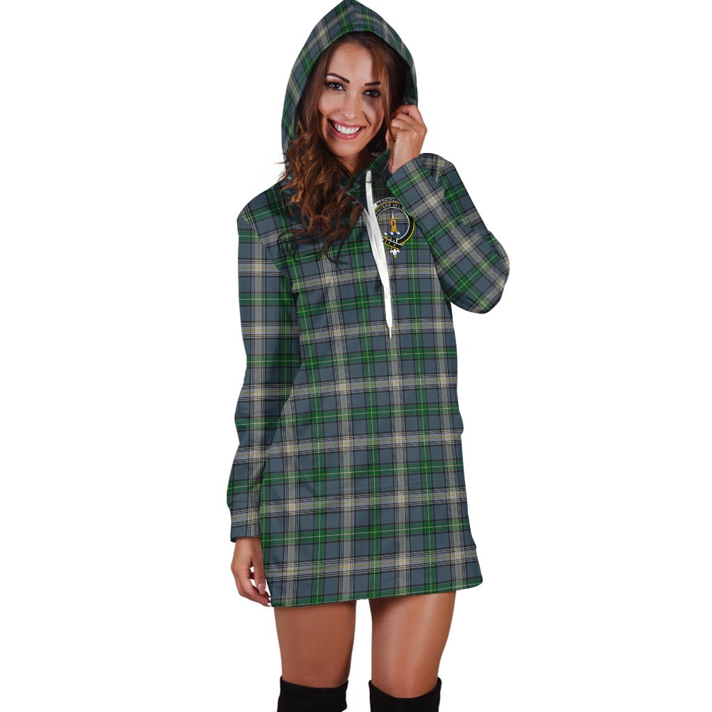 MacDowall (McDowall) Tartan Hoodie Dress with Family Crest - Tartan Vibes Clothing