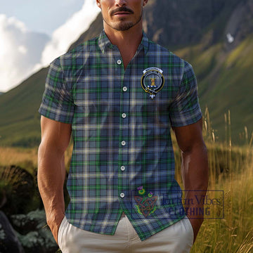 MacDowall (McDowall) Tartan Cotton Hawaiian Shirt with Family Crest Kid - Tartan Vibes Clothing