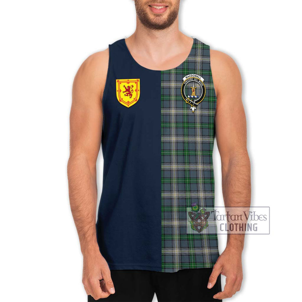 MacDowall (McDowall) Tartan Men's Tank Top Alba with Scottish Lion Royal Arm Half Style Men - Tartan Vibes Clothing
