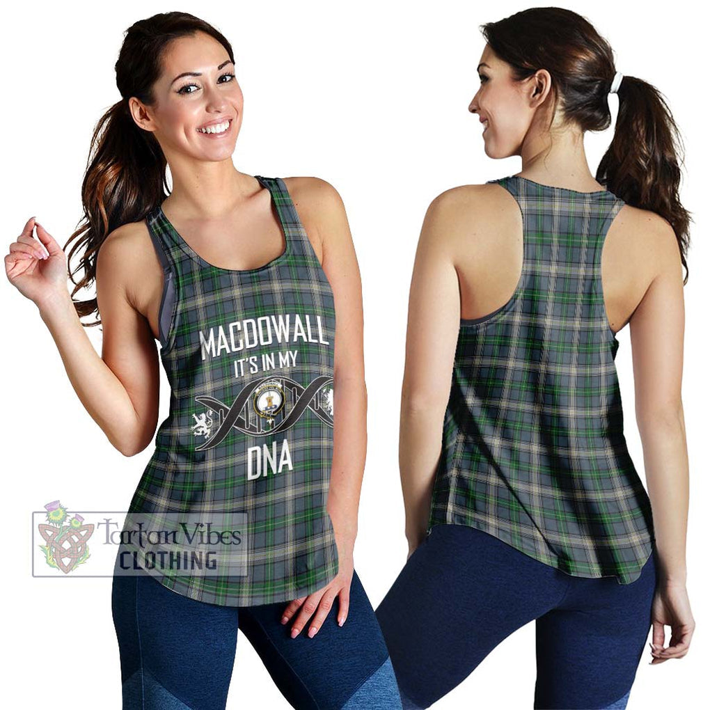 MacDowall (McDowall) Tartan Women's Racerback Tanks with Family Crest DNA In Me Style 4XL - Tartan Vibes Clothing