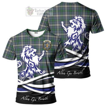 MacDowall (McDowall) Tartan Cotton T-shirt with Alba Gu Brath Regal Lion Emblem