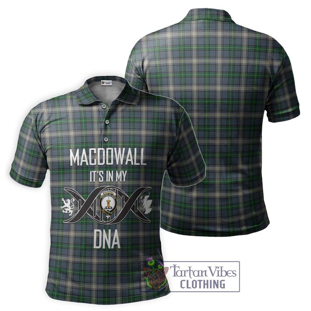 MacDowall (McDowall) Tartan Polo Shirt with Family Crest DNA In Me Style - Tartan Vibes Clothing