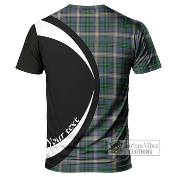 MacDowall (McDowall) Tartan T-Shirt with Family Crest Circle Style