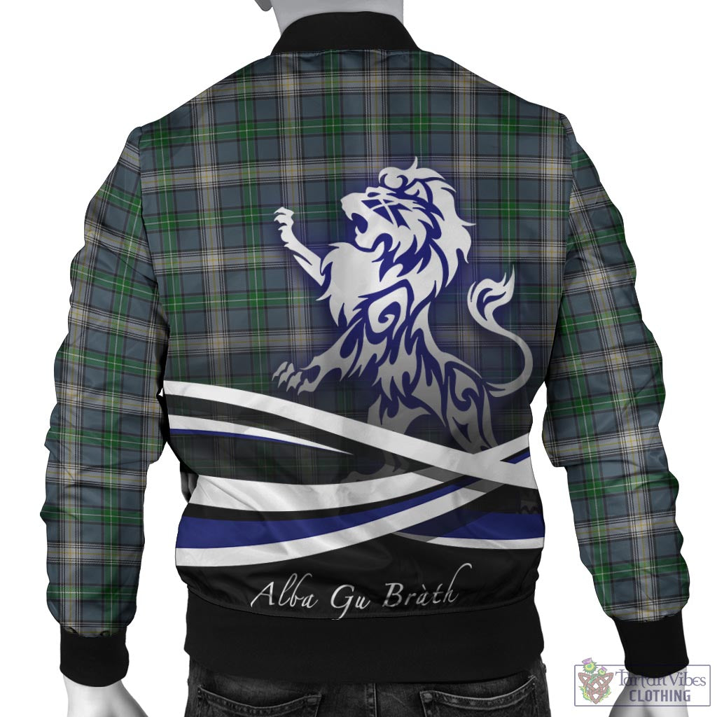MacDowall (McDowall) Tartan Bomber Jacket with Alba Gu Brath Regal Lion Emblem - Tartan Vibes Clothing