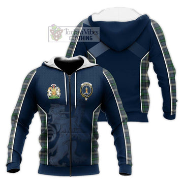 MacDowall (McDowall) Tartan Knitted Hoodie with Family Crest and Lion Rampant Vibes Sport Style Unisex Knitted Zip Hoodie - Tartan Vibes Clothing