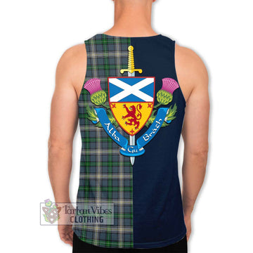 MacDowall (McDowall) Tartan Men's Tank Top Alba with Scottish Lion Royal Arm Half Style - Tartan Vibes Clothing