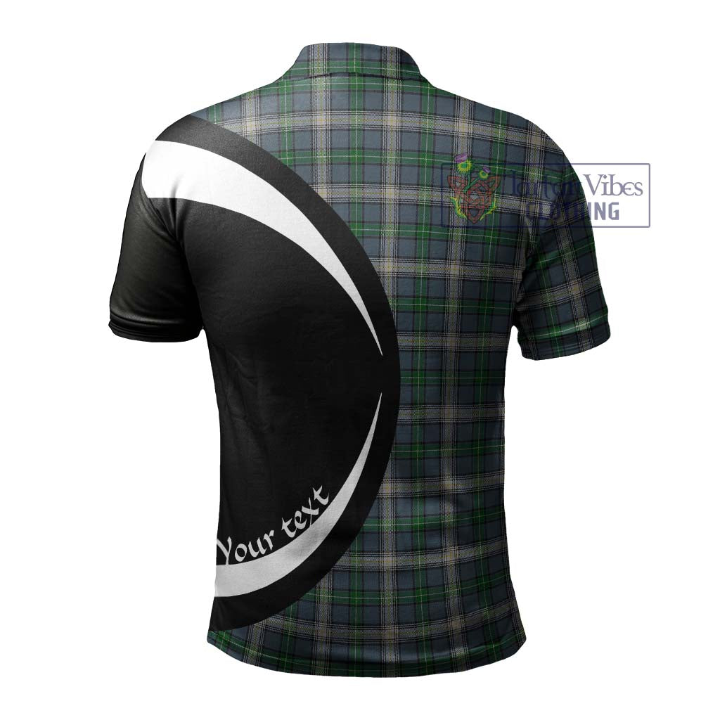 MacDowall (McDowall) Tartan Men's Polo Shirt with Family Crest Circle Style - Tartan Vibes Clothing