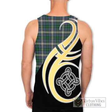 MacDowall (McDowall) Tartan Men's Tank Top with Family Crest and Celtic Symbol Style - Tartan Vibes Clothing