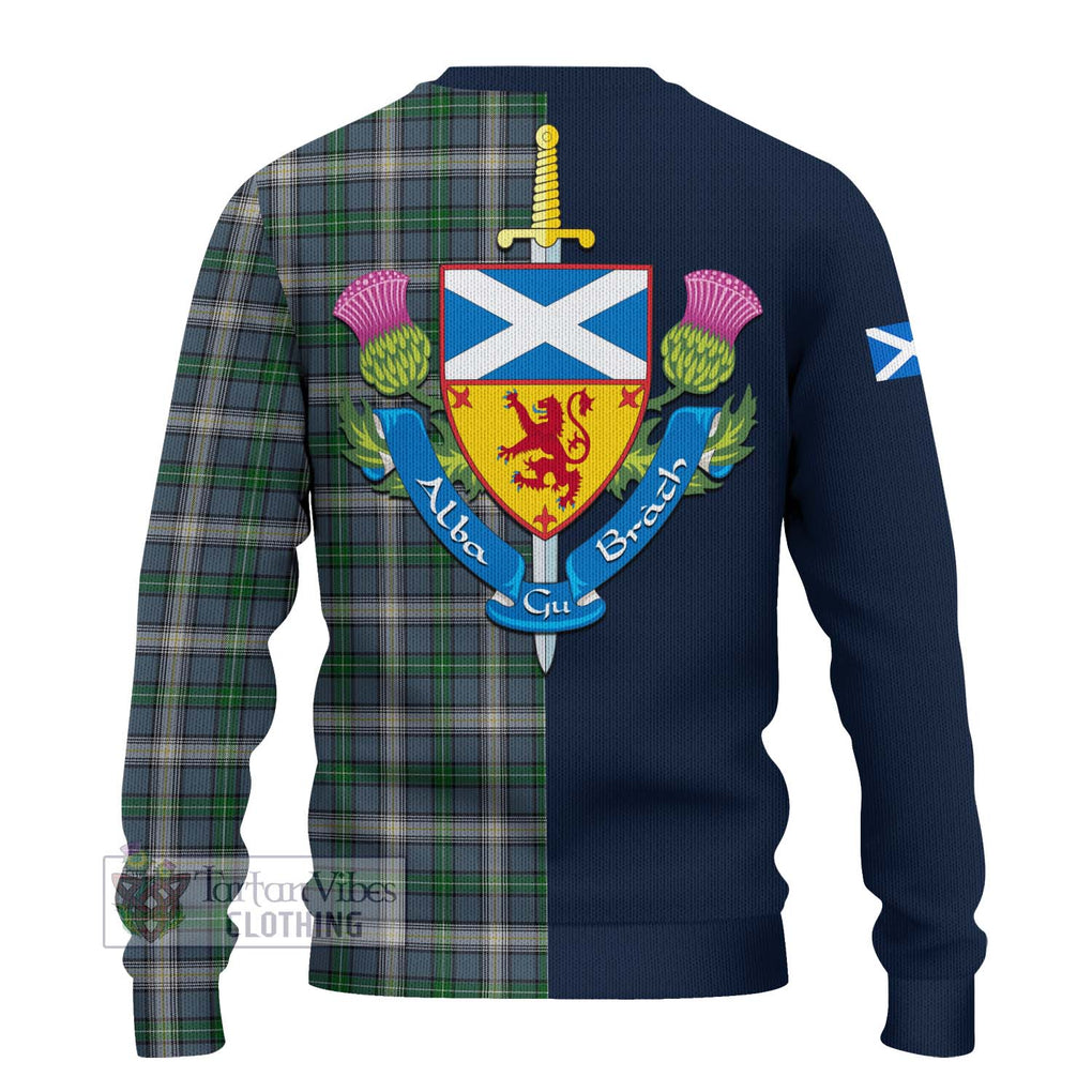 MacDowall (McDowall) Tartan Ugly Sweater Alba with Scottish Lion Royal Arm Half Style - Tartan Vibes Clothing