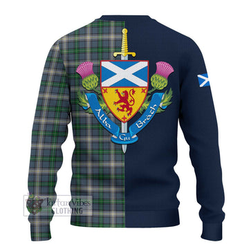 MacDowall (McDowall) Tartan Ugly Sweater Alba with Scottish Lion Royal Arm Half Style - Tartan Vibes Clothing