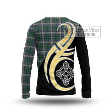 MacDowall (McDowall) Tartan Long Sleeve T-Shirt with Family Crest and Celtic Symbol Style - Tartan Vibes Clothing