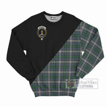 MacDowall (McDowall) Tartan Sweatshirt with Family Crest and Military Logo Style - Tartan Vibes Clothing