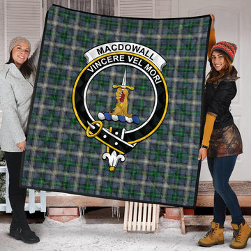 MacDowall (McDowall) Tartan Quilt with Family Crest
