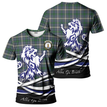 MacDowall (McDowall) Tartan T-Shirt with Alba Gu Brath Regal Lion Emblem