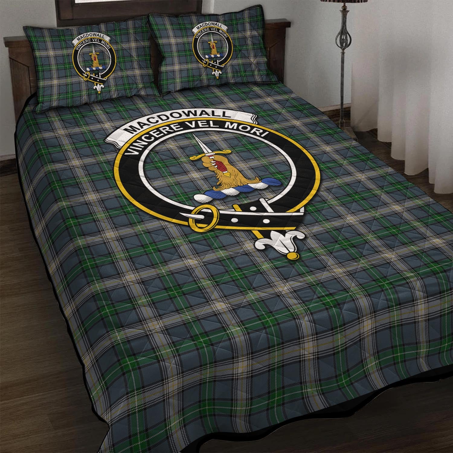 MacDowall (McDowall) Tartan Quilt Bed Set with Family Crest - Tartan Vibes Clothing
