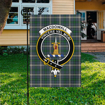 MacDowall (McDowall) Tartan Garden Flag with Family Crest