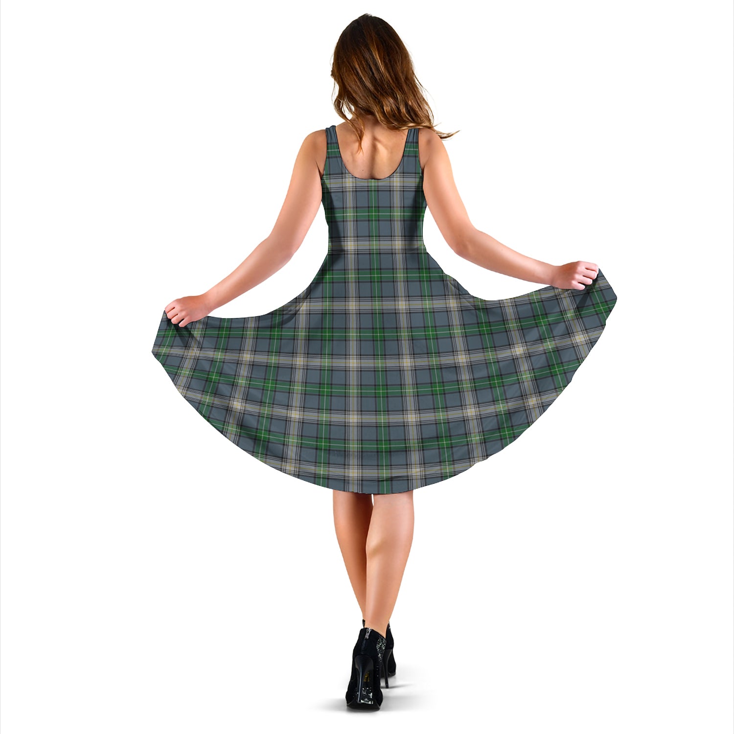 MacDowall (McDowall) Tartan Sleeveless Midi Womens Dress - Tartan Vibes Clothing