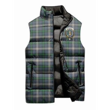 MacDowall (McDowall) Tartan Sleeveless Puffer Jacket with Family Crest