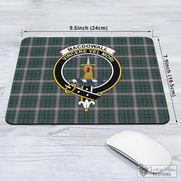 MacDowall (McDowall) Tartan Mouse Pad with Family Crest