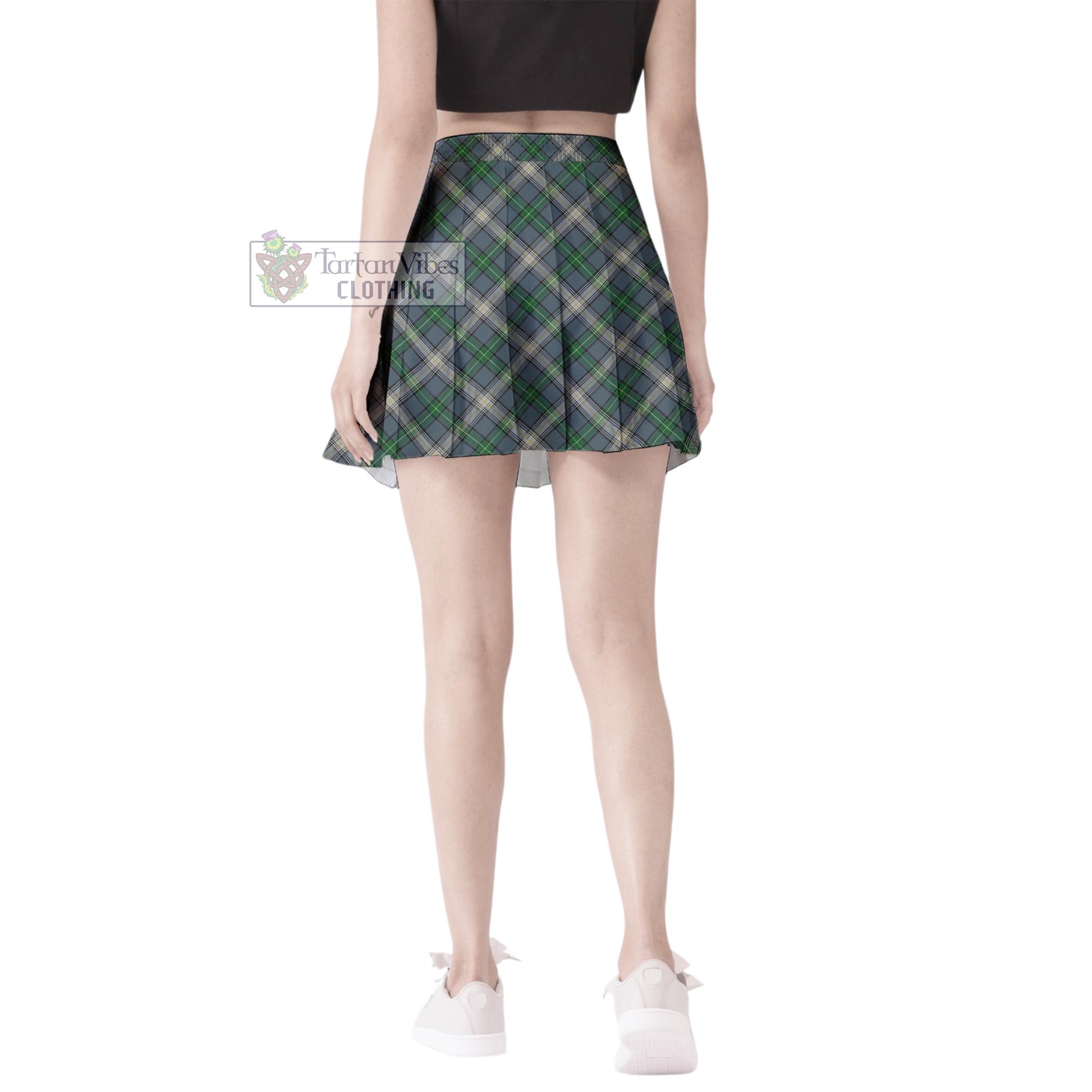 MacDowall (McDowall) Tartan Women's Plated Mini Skirt Cross Style - Tartan Vibes Clothing