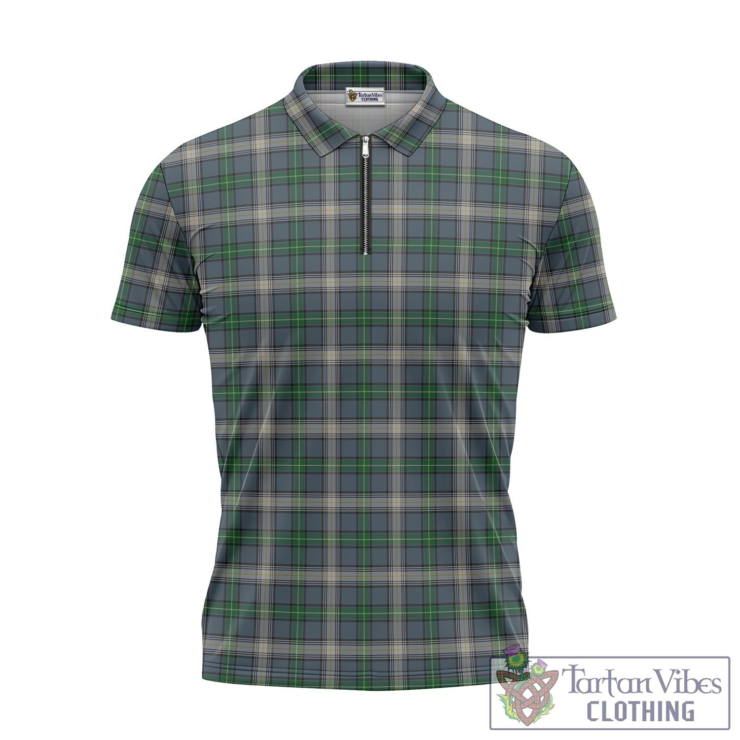 MacDowall (McDowall) Tartan Zipper Polo Shirt - Tartan Vibes Clothing