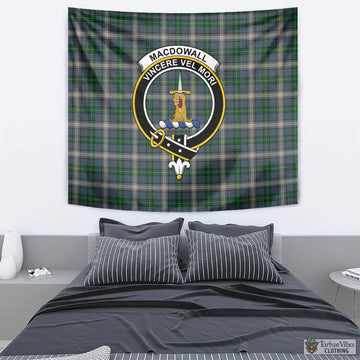 MacDowall (McDowall) Tartan Tapestry Wall Hanging and Home Decor for Room with Family Crest