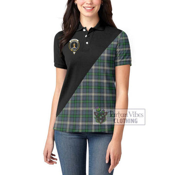 MacDowall (McDowall) Tartan Women's Polo Shirt with Family Crest and Military Logo Style - Tartan Vibes Clothing