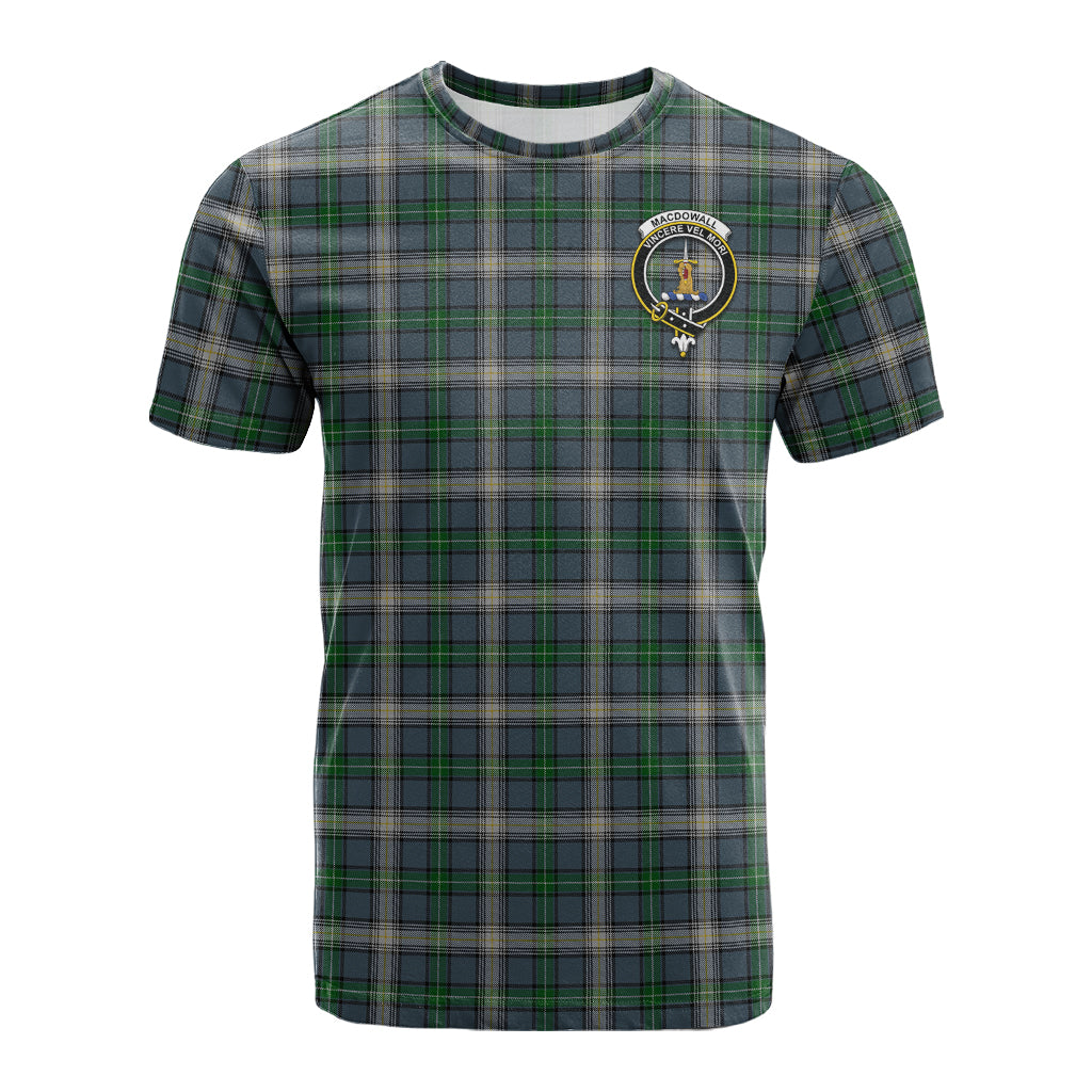 MacDowall (McDowall) Tartan T-Shirt with Family Crest - Tartan Vibes Clothing