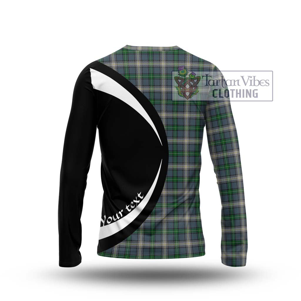 MacDowall (McDowall) Tartan Long Sleeve T-Shirt with Family Crest Circle Style - Tartan Vibes Clothing