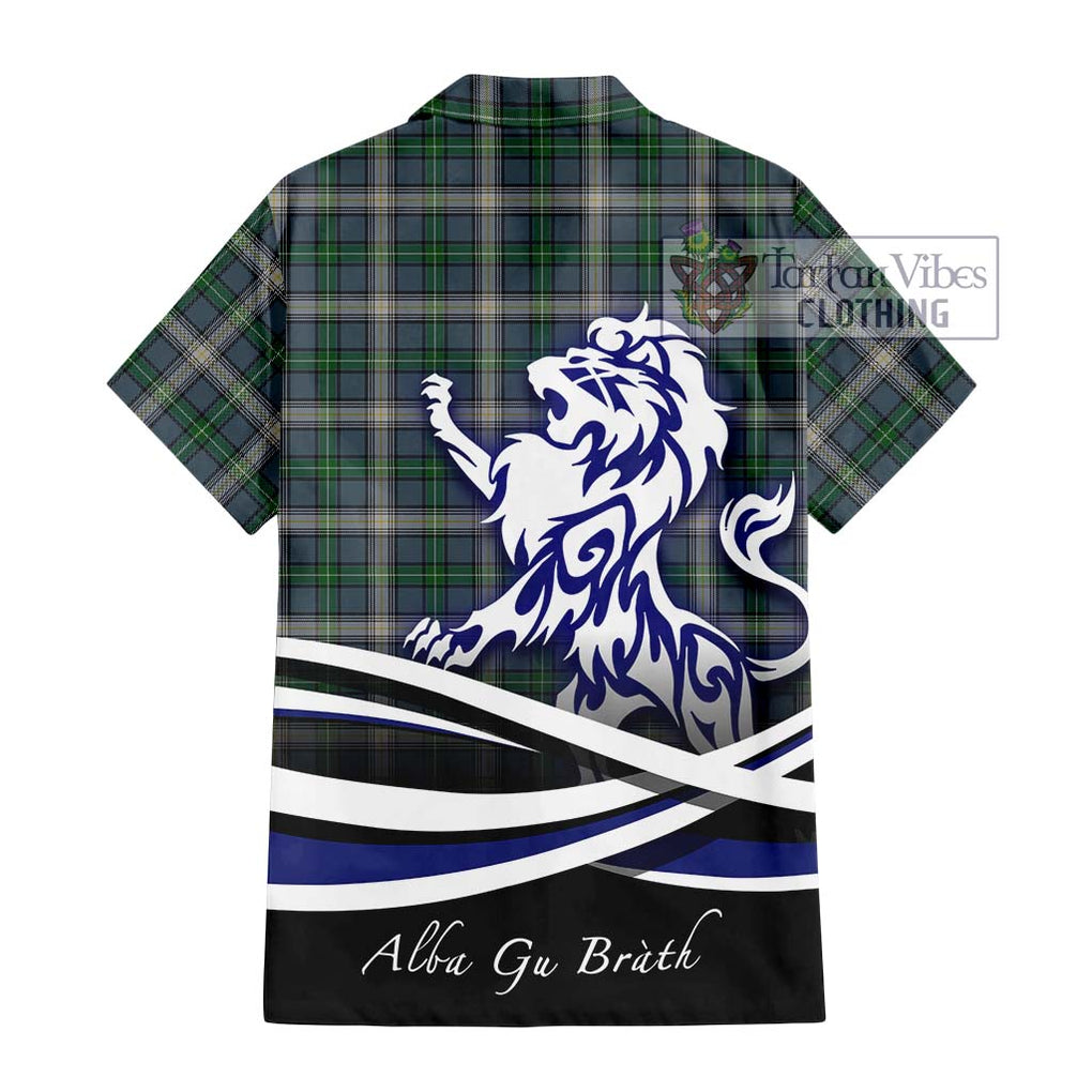 MacDowall (McDowall) Tartan Hawaiian Shirt with Alba Gu Brath Regal Lion Emblem - Tartan Vibes Clothing