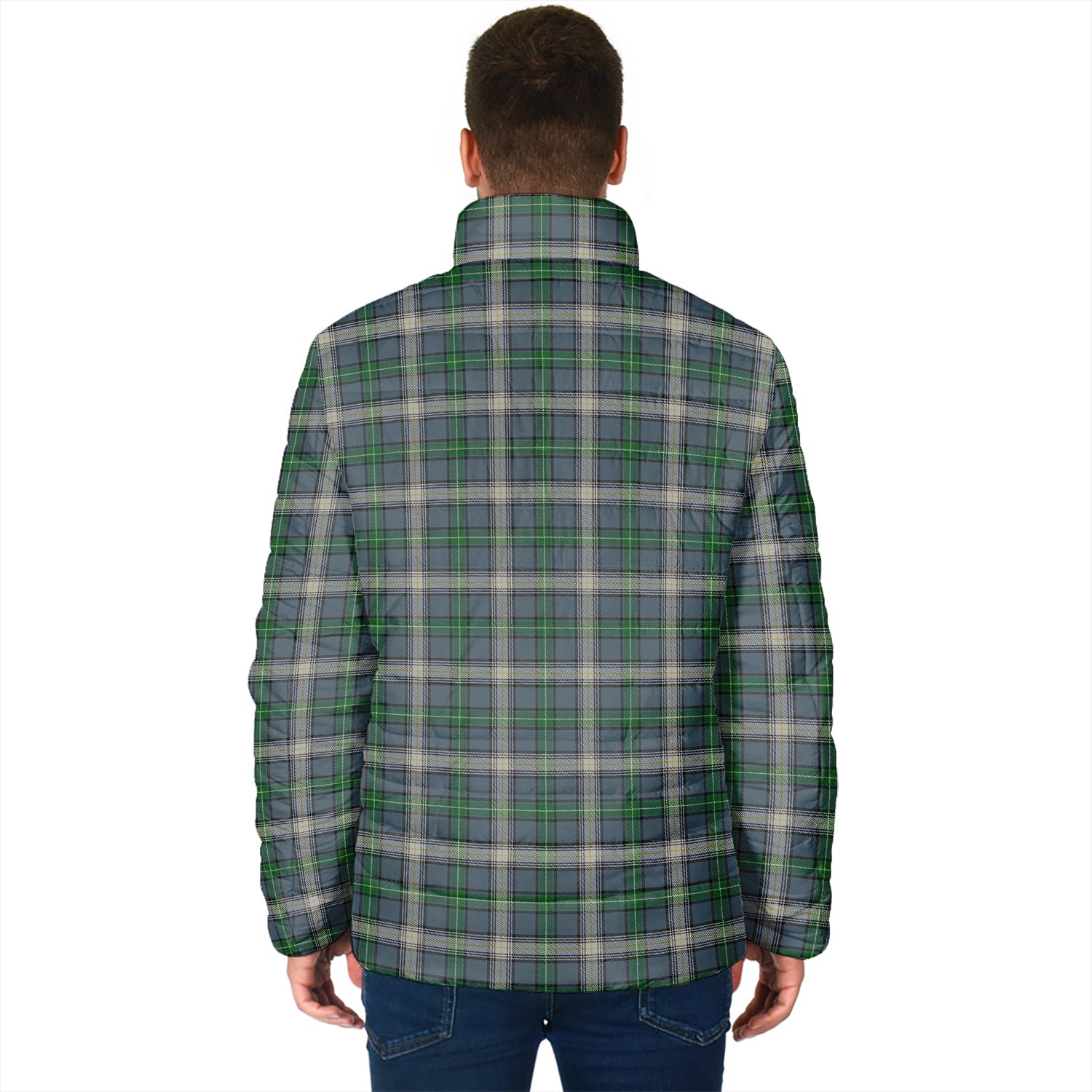 MacDowall (McDowall) Tartan Padded Jacket with Family Crest - Tartan Vibes Clothing