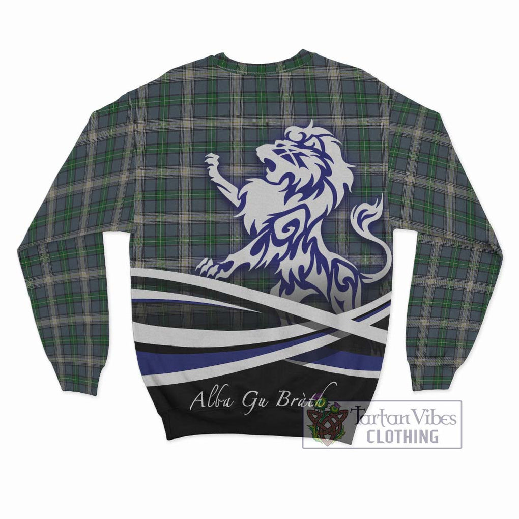 MacDowall (McDowall) Tartan Sweatshirt with Alba Gu Brath Regal Lion Emblem - Tartan Vibes Clothing