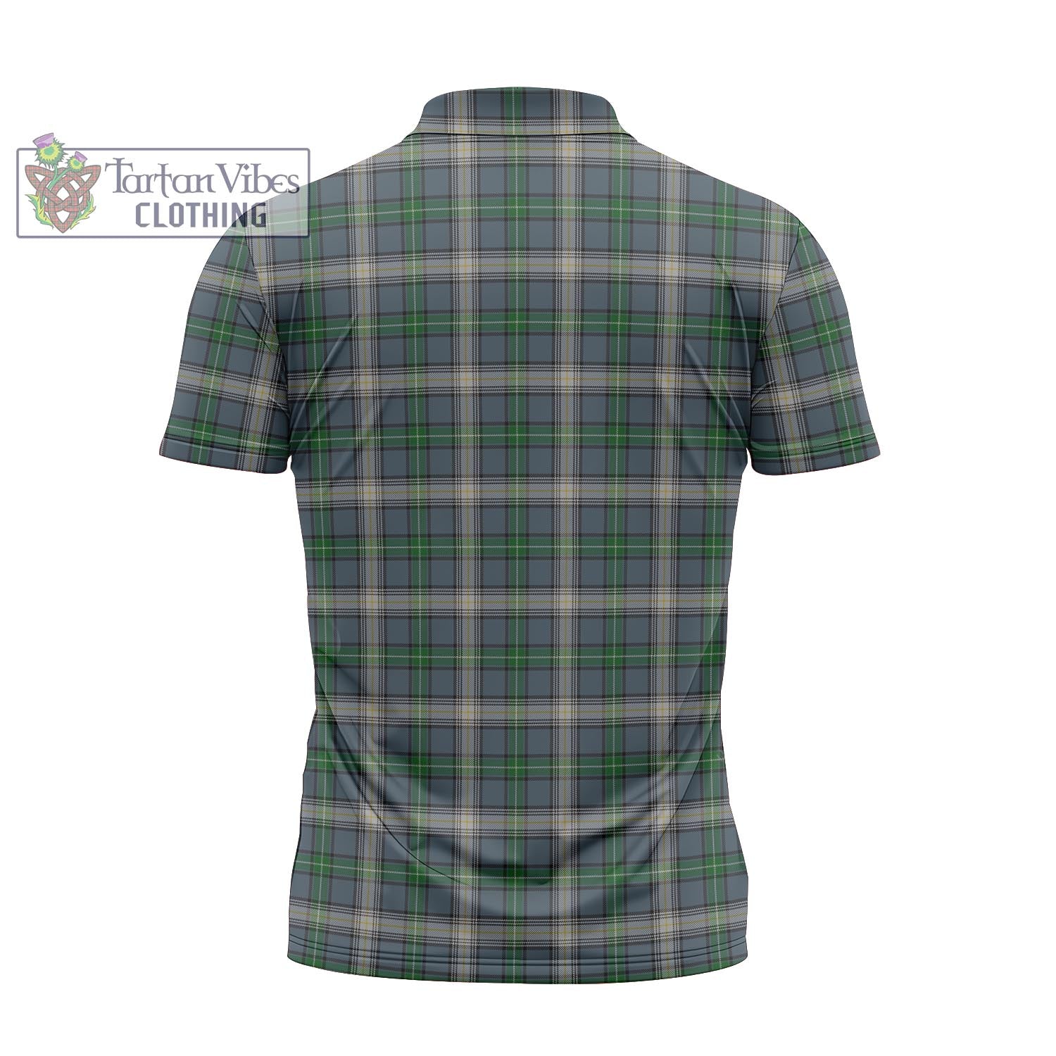 MacDowall (McDowall) Tartan Zipper Polo Shirt with Family Crest - Tartan Vibes Clothing