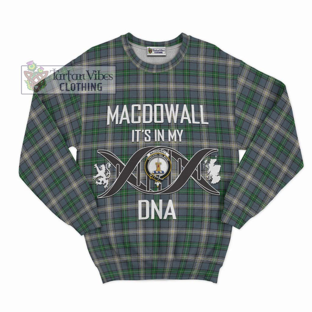 MacDowall (McDowall) Tartan Sweatshirt with Family Crest DNA In Me Style - Tartan Vibes Clothing