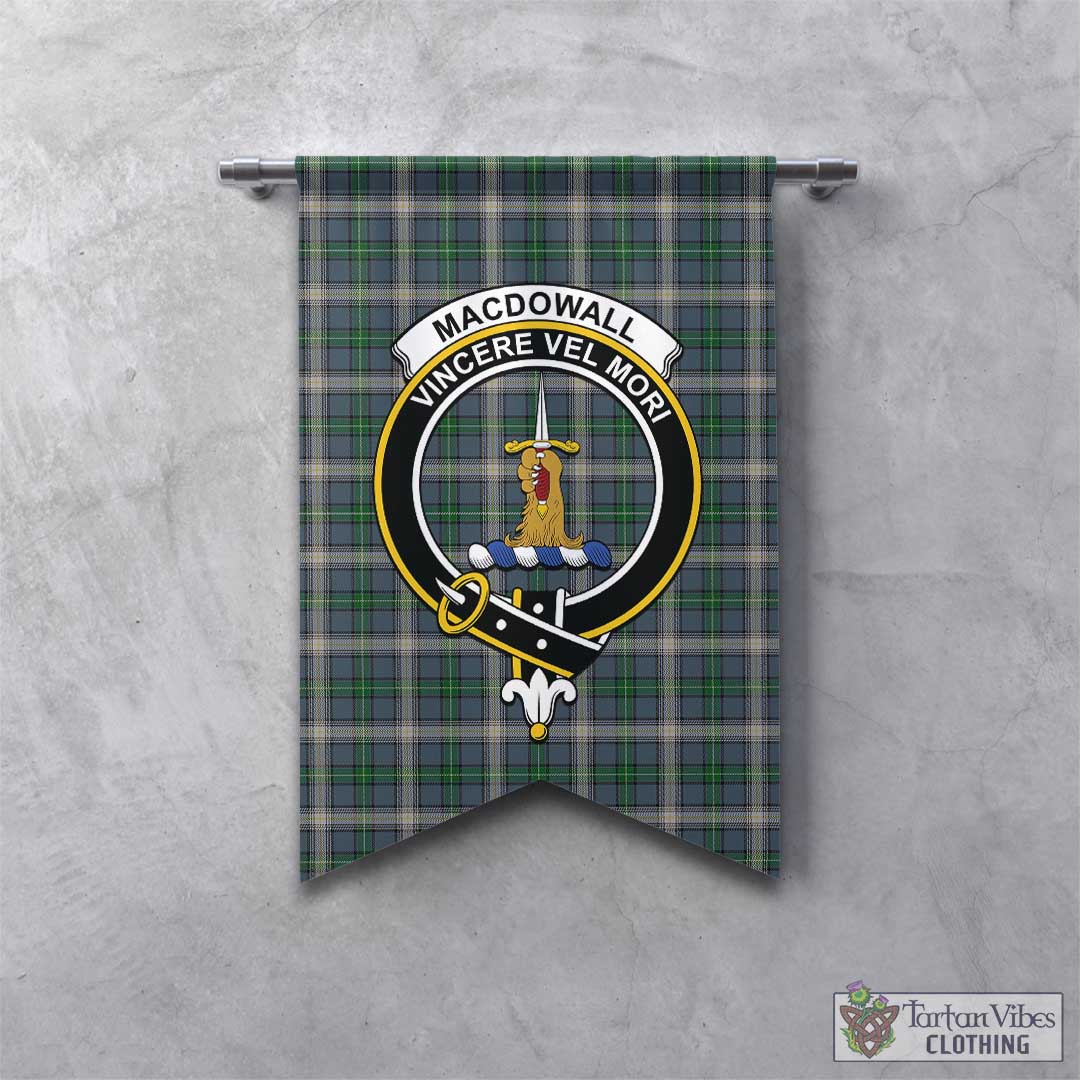 MacDowall (McDowall) Tartan Gonfalon, Tartan Banner with Family Crest - Tartan Vibes Clothing