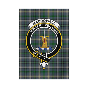 MacDowall (McDowall) Tartan Garden Flag with Family Crest