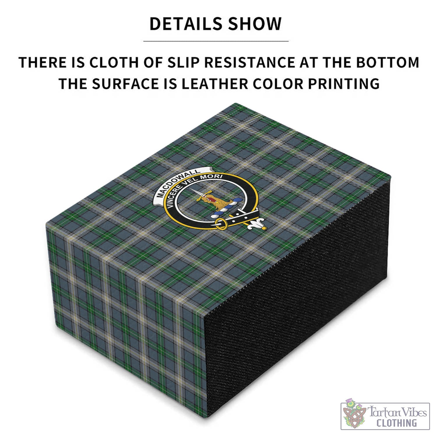 MacDowall (McDowall) Tartan Pen Holder with Family Crest - Tartan Vibes Clothing