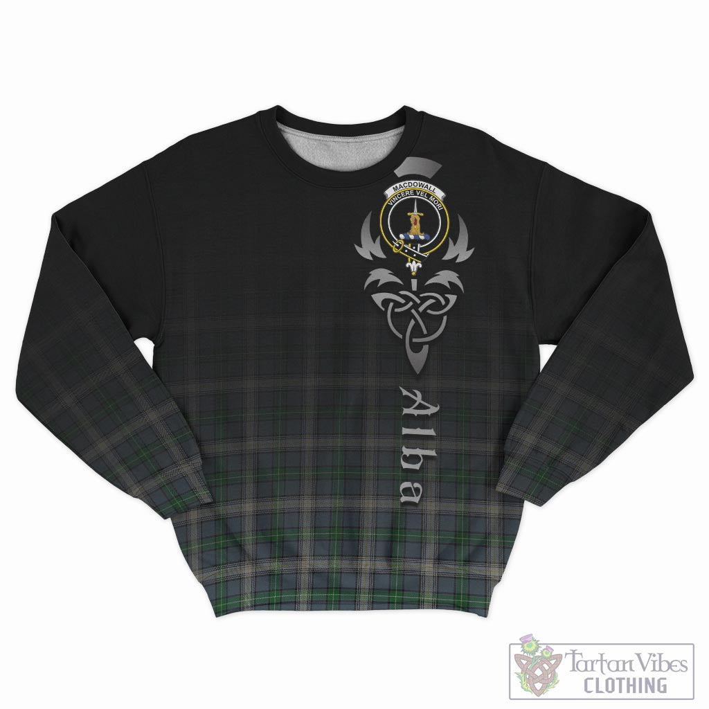 MacDowall (McDowall) Tartan Sweatshirt Featuring Alba Gu Brath Family Crest Celtic Inspired - Tartan Vibes Clothing