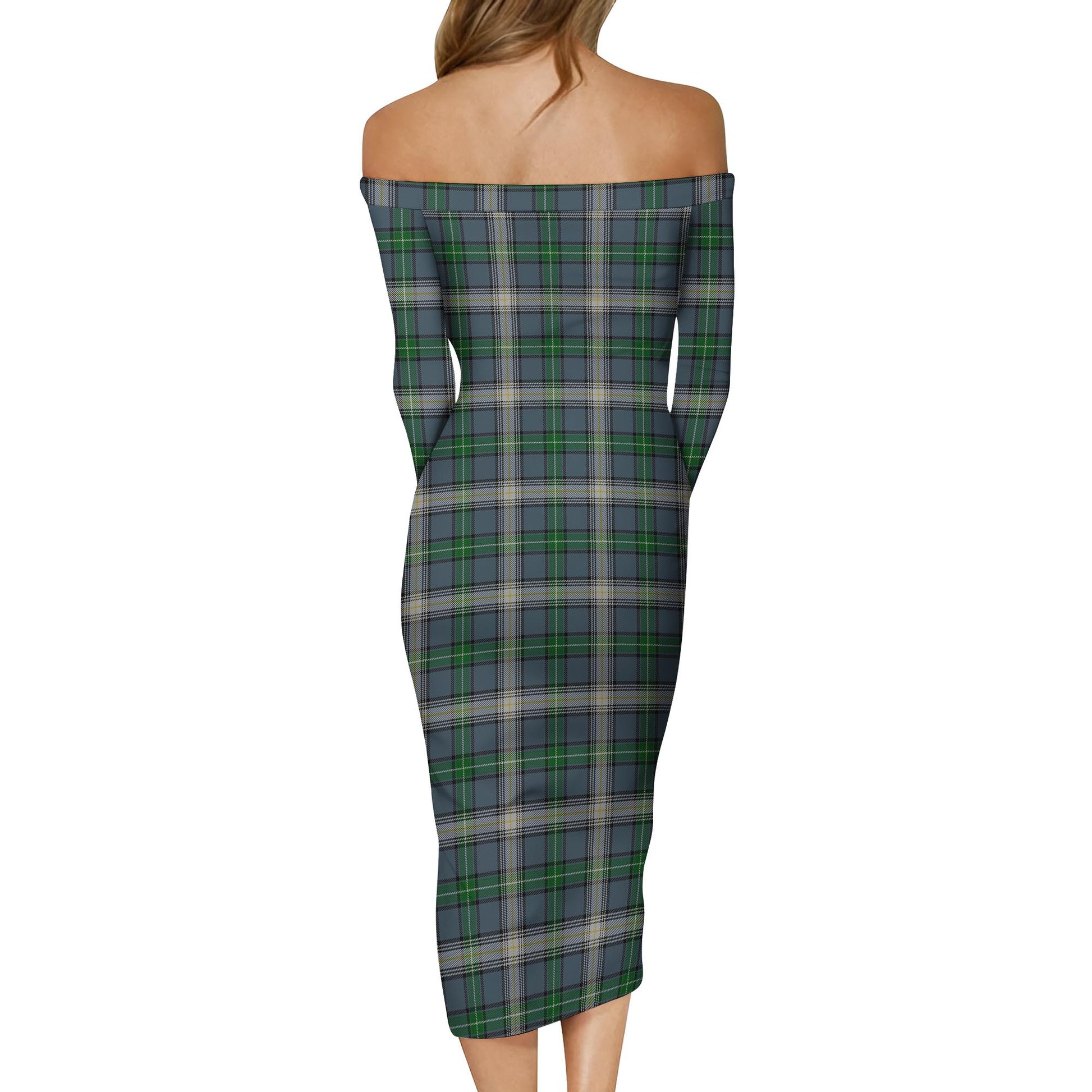 MacDowall (McDowall) Tartan Off Shoulder Lady Dress - Tartan Vibes Clothing