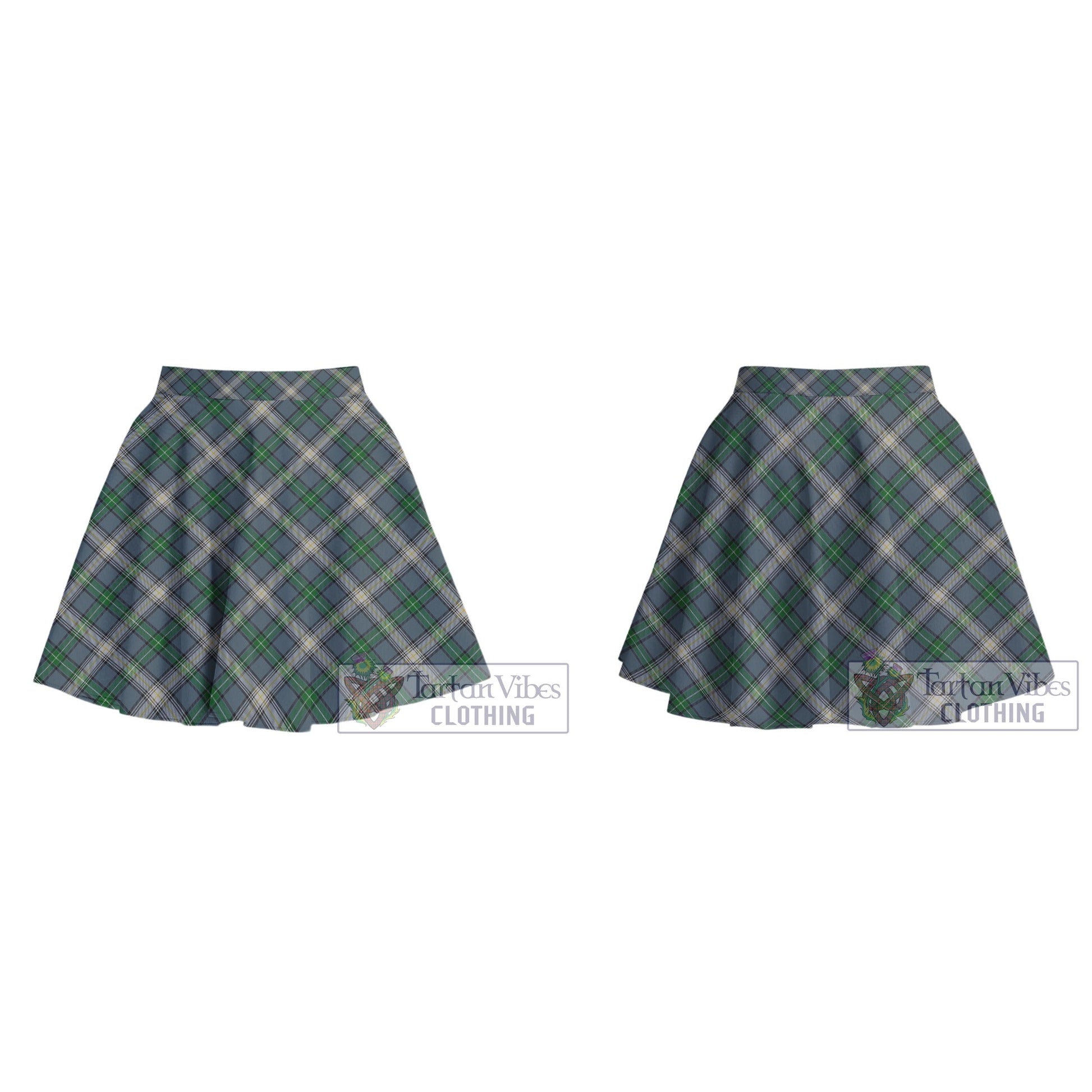 MacDowall (McDowall) Tartan Women's Plated Mini Skirt Cross Style - Tartan Vibes Clothing