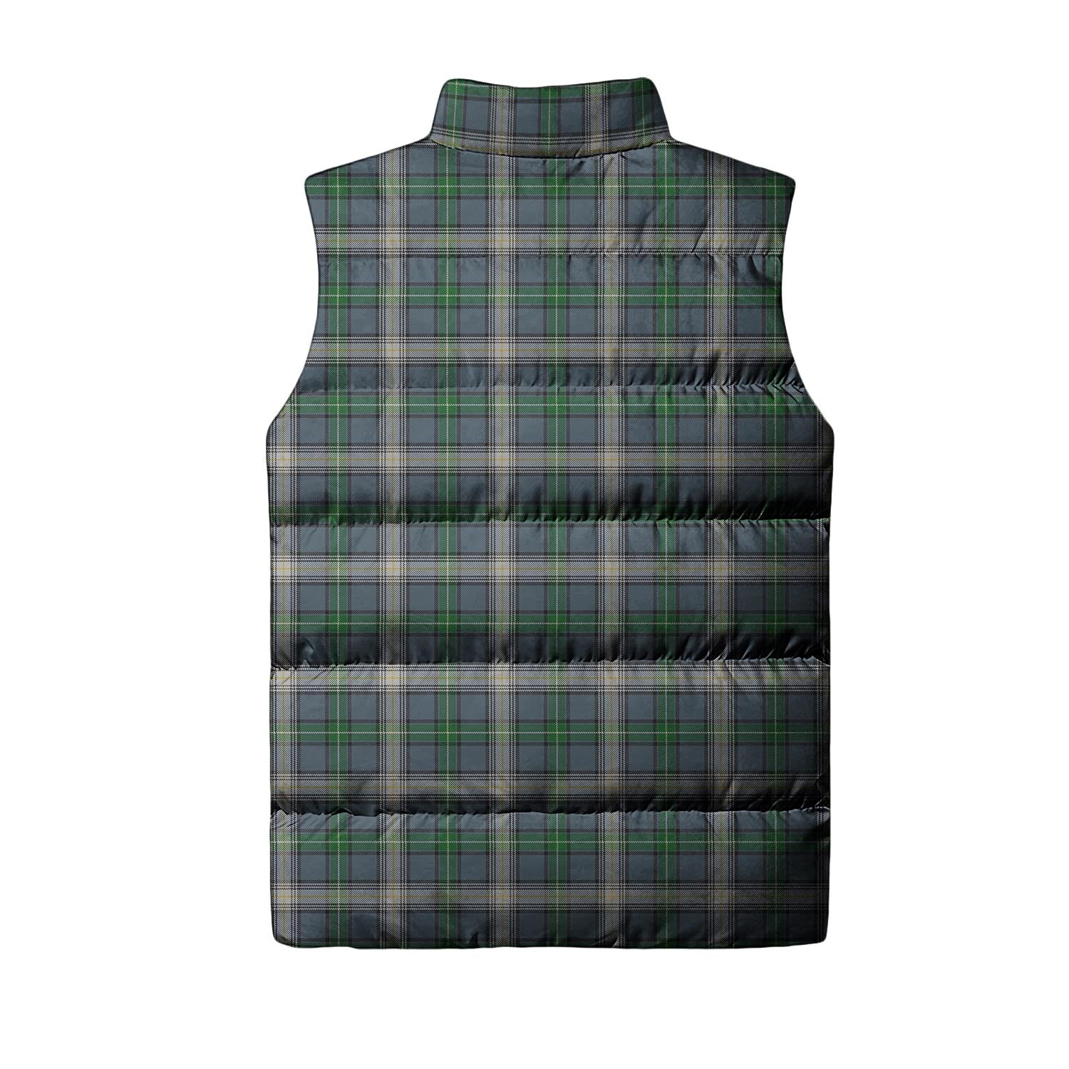 MacDowall Tartan Sleeveless Puffer Jacket with Family Crest - Tartanvibesclothing