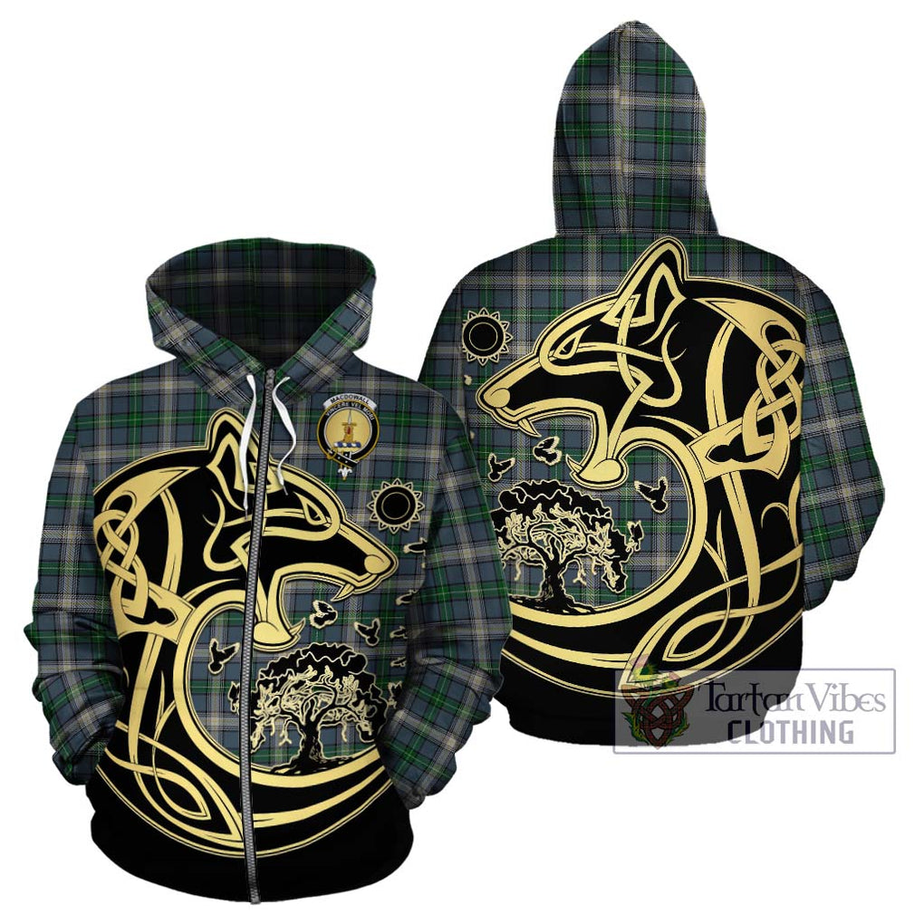 MacDowall (McDowall) Tartan Hoodie with Family Crest Celtic Wolf Style - Tartan Vibes Clothing
