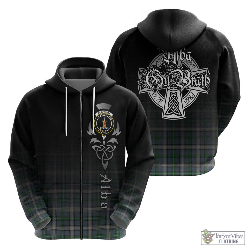 MacDowall (McDowall) Tartan Hoodie Featuring Alba Gu Brath Family Crest Celtic Inspired - Tartan Vibes Clothing