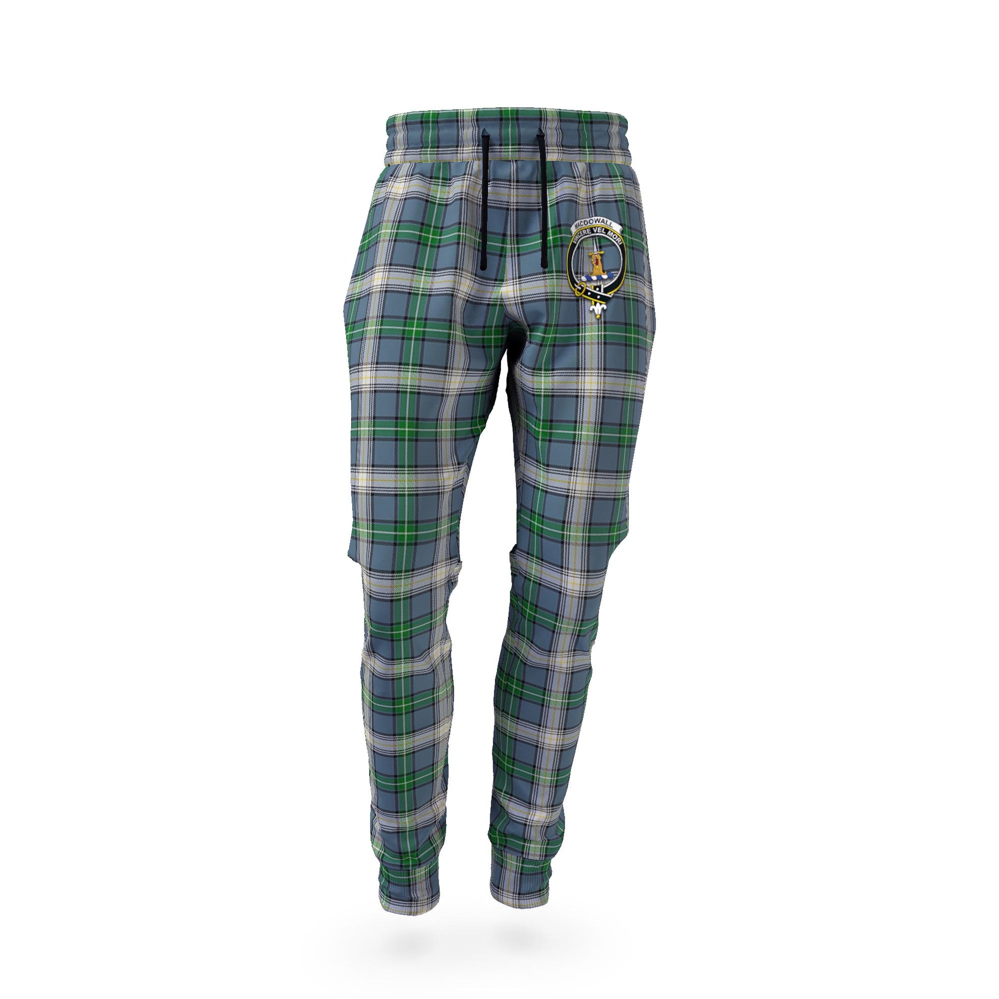 MacDowall (McDowall) Tartan Joggers Pants with Family Crest - Tartan Vibes Clothing
