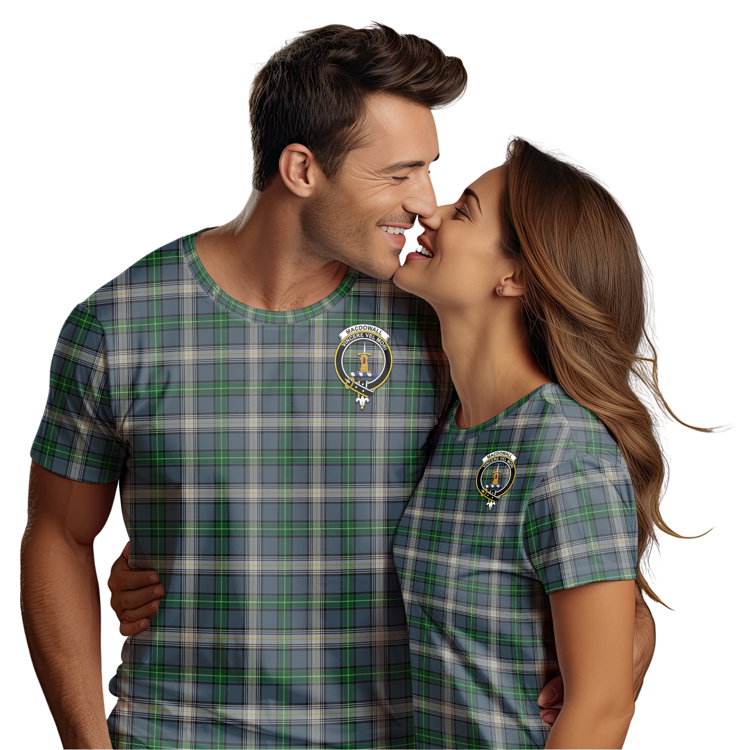 MacDowall (McDowall) Tartan T-Shirt with Family Crest - Tartan Vibes Clothing