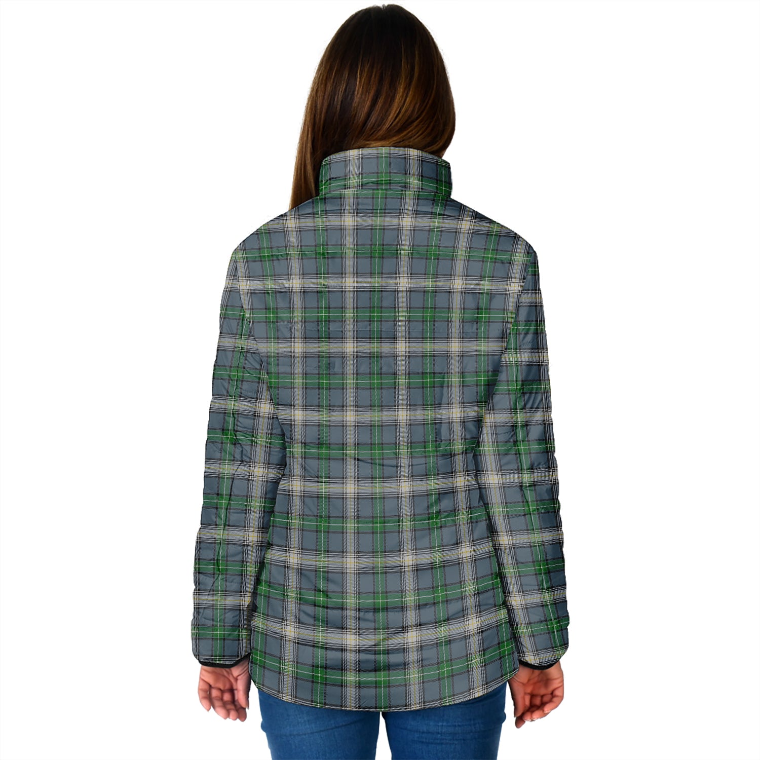 MacDowall (McDowall) Tartan Padded Jacket with Family Crest - Tartan Vibes Clothing